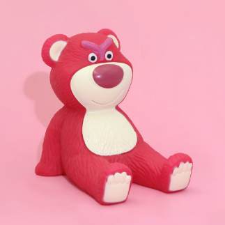 草莓熊搪胶手机支架—福利品广州申通